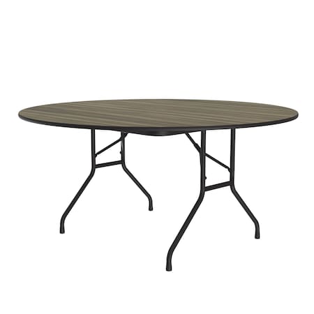 Correll CF HPL Folding Tables 60" Round Colonial Hickory CF60PX-53
